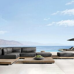 Rackhams Delisia Tranquil Outdoor Garden Sofa Set - 4 Seater Sofa - thumbnail 3