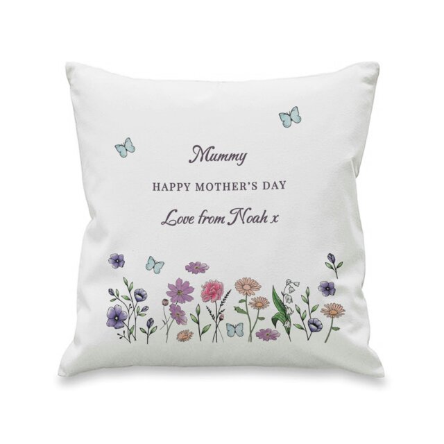 Rackhams Personalised Wild Flowers Cushion - image 1