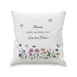 Rackhams Personalised Wild Flowers Cushion - thumbnail 1