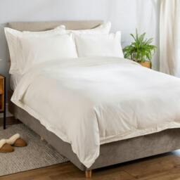 Rackhams Ivory 600 Thread Count Egyptian Cotton 40cm Deep Fitted Sheets - King - thumbnail 3