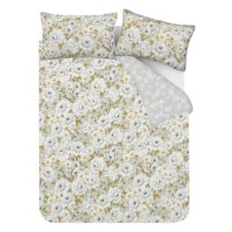 Rackhams Luxury Soft Reversible Elegant Blooms Complete Bedding Set - Green - King - thumbnail 6
