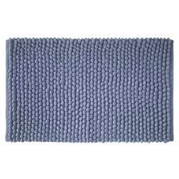 Rackhams Aspen Bobble Bath Mat - Blue - Bath Mat 50 x 80 cm - thumbnail 4