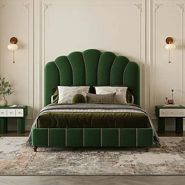 Rackhams Leocadia King Size Bed, Super King Size Bed, Velvet - King Size - Others ( Contact Us ) - image 1