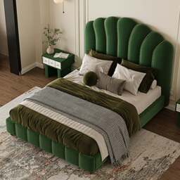 Rackhams Leocadia King Size Bed, Super King Size Bed, Velvet - King Size - Others ( Contact Us ) - thumbnail 5