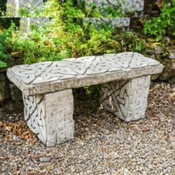 Rackhams Stone Garden Seat Bench Celtic Style - thumbnail 1
