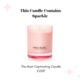 Rackhams Sparkle-nova - Glitter Bomb™ Luxury Gift Candle in Bergamot, Cedar and Rose 230g - thumbnail 3