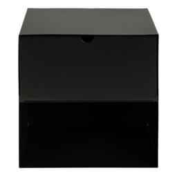 Rackhams Joliet 1 Drawer Wallmounted Bedside Table in Matt Black - Black - Manufactured wood - 1 - thumbnail 5