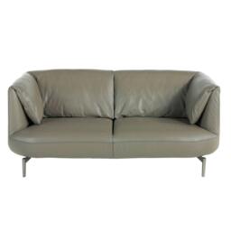 Rackhams Grey leather sofa 6036/6037 - 175 x 90 x 78 - 2 - thumbnail 3