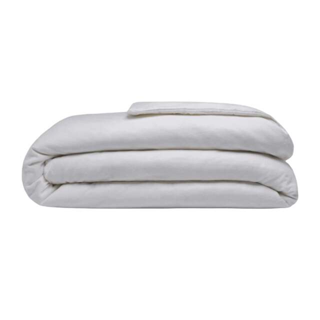 Rackhams Brushed Cotton Duvet Cover - Grey - Single - Grey - 100% Cotton - image 1