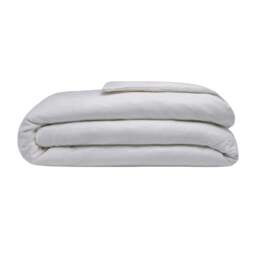 Rackhams Brushed Cotton Duvet Cover - Grey - Single - Grey - 100% Cotton - thumbnail 1