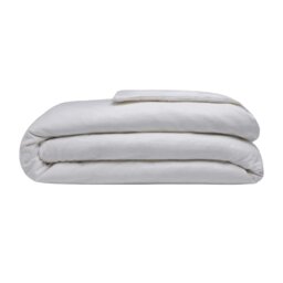 Rackhams Brushed Cotton Duvet Cover - Grey - Single - Grey - 100% Cotton - thumbnail 2