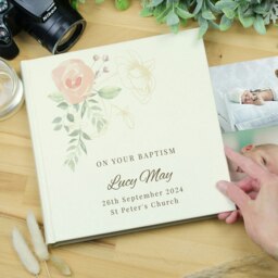 Rackhams Personalised Floral Square Photo Album - thumbnail 4