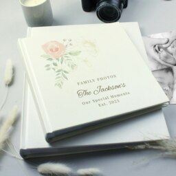Rackhams Personalised Floral Square Photo Album - thumbnail 1
