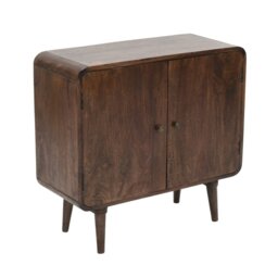 Rackhams Winnie Dark Mango Wood 2 Door Sideboard - Lacquered - Wood - 1 - thumbnail 3