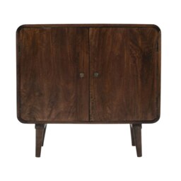 Rackhams Winnie Dark Mango Wood 2 Door Sideboard - Lacquered - Wood - 1 - thumbnail 4