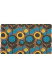 Rackhams Abstract Floral Coir Doormat Gainsborough 40x70 cm - thumbnail 1