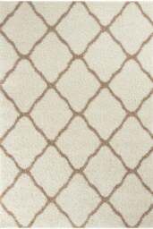Rackhams Moroccan Ivory Shaggy Rug - 730 - 60X110 cm