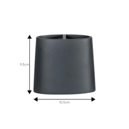 Rackhams Alto Grey Toothbrush Holder - thumbnail 2