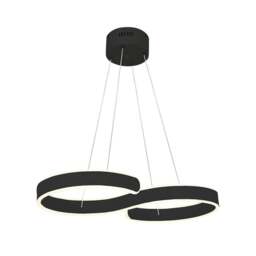 Rackhams Infinity Black LED Pendant Light Beautiful Infinity Shape - thumbnail 2