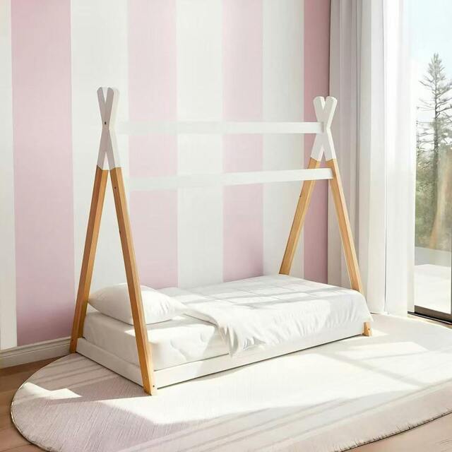 Rackhams Jinsen Toddler House Bed, White - Toddler - image 1