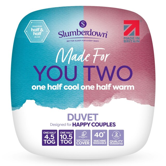 Rackhams Made For You Two Duvet - Double - 4.5/ 10.5 - Ideal for All Seasons