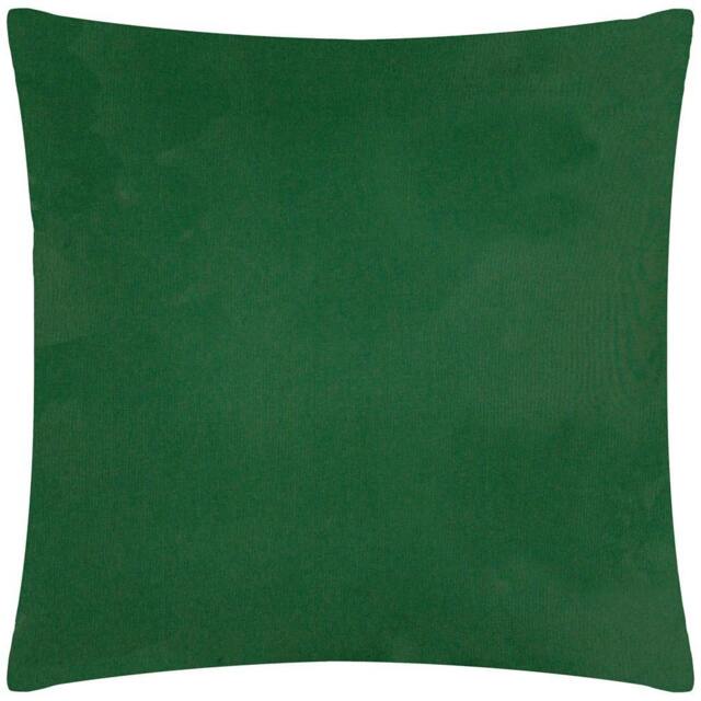 Rackhams Plain Outdoor Cushion Cover - Bottle Green - 55cm x 55cm - Bottle Green - 100% Polyester - image 1