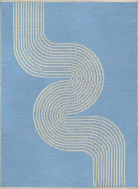 Rackhams Urban Outdoor Rug Blue & Beige - 1010 - 150X220 cm - image 1