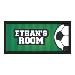 Rackhams Personalised Football Wall Art Print - Framed Gift for Sports Fans