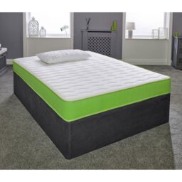 Rackhams Hybrid Memory Foam & Pinna-Coil Mattress - Soft/Medium Cooltouch+ Breathable - Green - 1 - 2ft6 Small Single Mattress (75cm x 190cm) - thumbnail 4