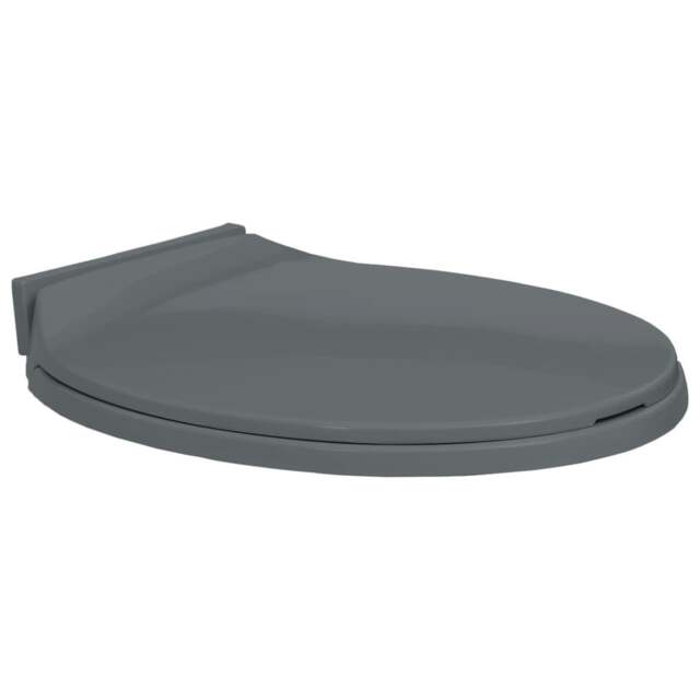 Rackhams Soft-Close Toilet Seat Grey Oval