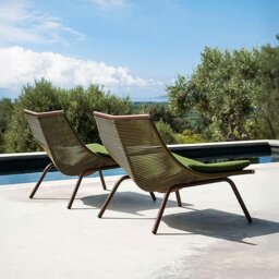 Rackhams Iqbal Outdoor Lounge Chair With Footstool - thumbnail 4