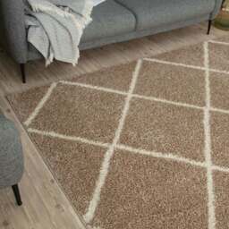 Rackhams Moroccan Beige Shaggy Rug - 520 - 60X110 cm - thumbnail 6