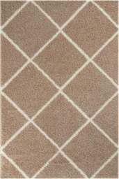 Rackhams Moroccan Beige Shaggy Rug - 520 - 60X110 cm - thumbnail 1