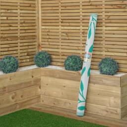 Rackhams 1.5m x 2.1m Green Leaves Large Outdoor Alfresco Patio Rug Mat - thumbnail 3