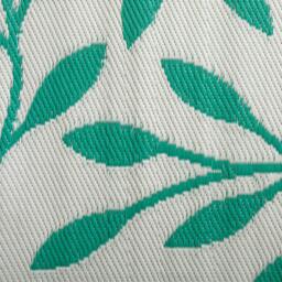 Rackhams 1.5m x 2.1m Green Leaves Large Outdoor Alfresco Patio Rug Mat - thumbnail 6