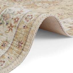 Rackhams Nain Oriental-Optic Golden Yellow Rug – Vintage Medallion - 120X170 cm - thumbnail 4