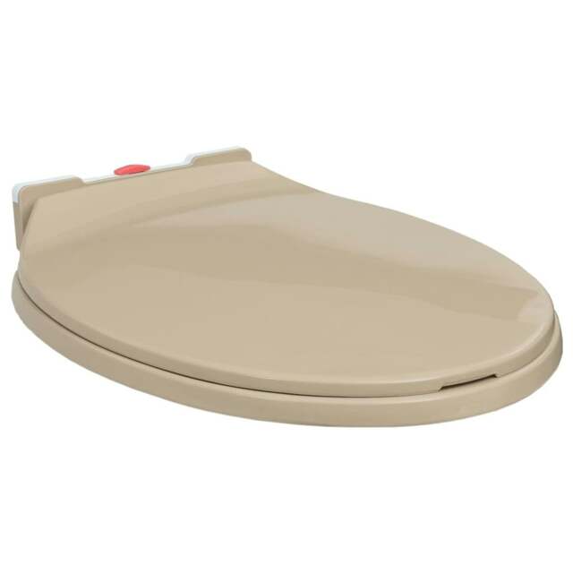 Rackhams Soft-Close Toilet Seat Quick Release Beige Oval