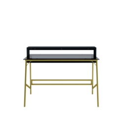 Rackhams Morgan Writing Desk in Black & Gold - thumbnail 1