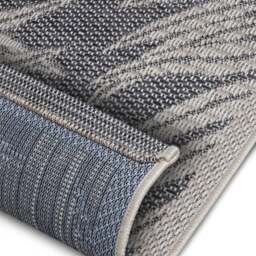 Rackhams Indoor & Outdoor Tribal Floral Rug – Grey - 76X150 cm - thumbnail 3