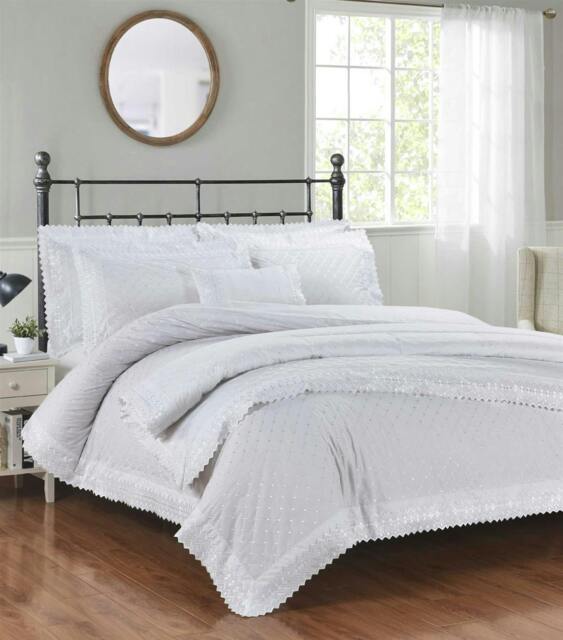 Rackhams Richmond White Bedspread Set 254x254cm - image 1