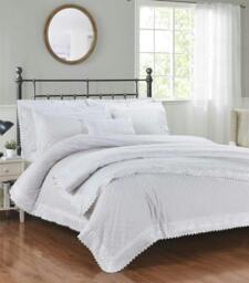 Rackhams Richmond White Bedspread Set 254x254cm