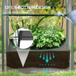 Rackhams 61 x 61cm Garden Planter Bed, with Cover - Grey - thumbnail 5
