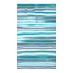 Rackhams Striped Cotton Modern Rug Scandinavian Style - Black & Grey - 150 x 240 cm - thumbnail 3