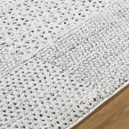 Rackhams Galey Alix Architect-Modern Ivory Black Graphic High Pile Rug - 80 x 220 cm - thumbnail 4