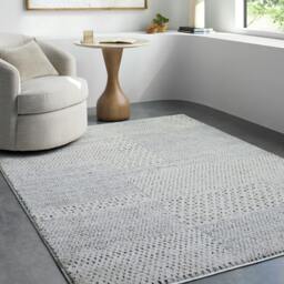 Rackhams Galey Alix Architect-Modern Ivory Black Graphic High Pile Rug - 80 x 220 cm - thumbnail 2