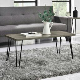 Rackhams Owen Retro Coffee Table in Rustic Oak Look - Brown - thumbnail 4