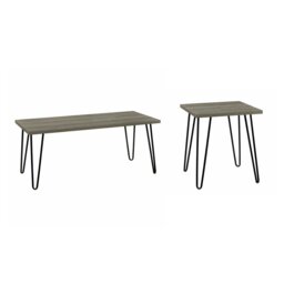 Rackhams Owen Retro Coffee Table in Rustic Oak Look - Brown - thumbnail 2