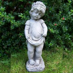 Rackhams Shy Little Girl Garden Ornament - thumbnail 1
