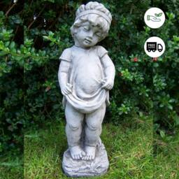 Rackhams Shy Little Girl Garden Ornament - thumbnail 2