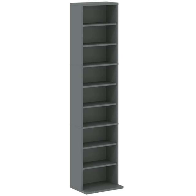 Rackhams 260 Narrow CD Storage Unit - Grey